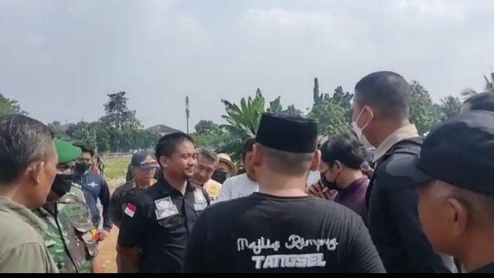Pengosongan lahan di Tangsel (Rakha-detikcom)