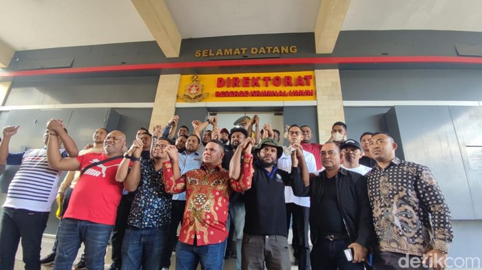Perwakilan pihak dari NTT, Maluku, dan Papua mendatangi Mapolda DIY, Kamis (7/7/2022).