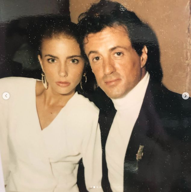 Sylvester Stallone dan sang istri, Jennifer Flavin.