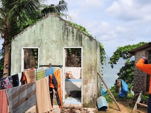 15 Rumah di Pesisir Baubau Terancam Ambrol Akibat Tanah Longsor
