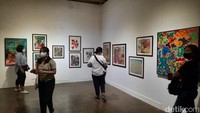Lebih dari 61 seniman dengan berbagai medium karya seni termasuk karya seniman difabel, ARTJOG 2022 mengusung tema Expanding Awareness.  Foto: Delia Arnindita Larasati/ detikHOT