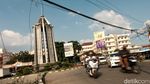 Duh, Ada Kabel Jatuh ke Jalan di Bundaran Pamulang