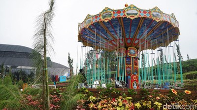 Foto: Wahana Khusus Bocil di Florawisata DCastello Ciater