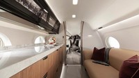 Masuk ke ruangan lain, ada juga tempat untuk bersantai sambari menikmati minuman dingin. Foto: Gulfstream