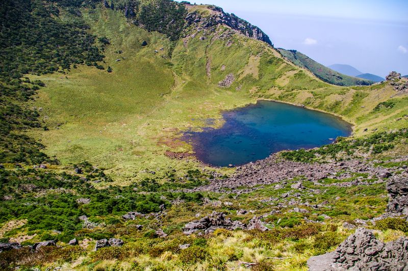 Top of Halla mountain at summer, Jeju, South Korea.