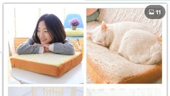 Bantal dan kasur berbentuk roti tawar. Ada yang minat? Dok. Boredpanda