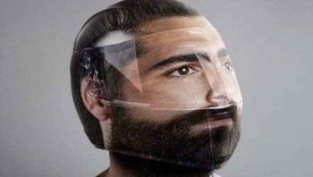 Helm dengan model print wajah, serem nggak sih? Dok. Boredpanda