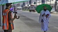 Jemaah mulai beraktivitas di perkemahan di Mina. 