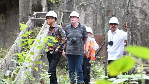 lbert Gieseler, melakukan kunjungan ke Pabrik Indarung I PT Semen Padang pada Jumat (8/7/2022). Dokumen PT Semen Padang