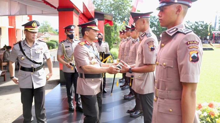 Sebanyak 612 Bintara Polri gelombang I Tahun Anggaran 2022 Sekolah Polisi Negara (SPN) Polda Jateng, Jumat (8/7/2022).
