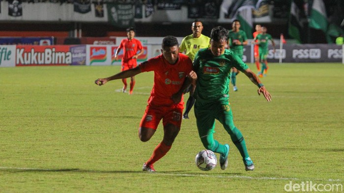 Semifinal Piala Presiden 2022 antara PSS Sleman vs Borneo FC di Stadion Maguwoharjo, Sleman, DIY, Kamis (7/7/2022).