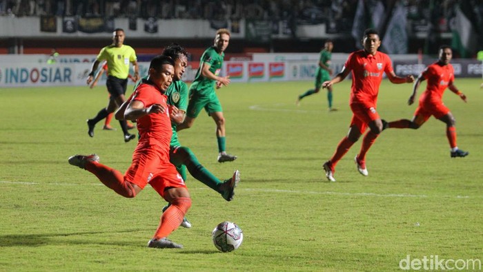 Semifinal Piala Presiden 2022 antara PSS Sleman vs Borneo FC di Stadion Maguwoharjo, Sleman, DIY, Kamis (7/7/2022).