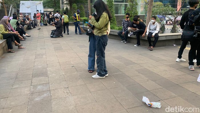 Senja di kawasan Stasiun MRT BNI City, Dukuh Atas, Jakarta Pusat, 8 Juli 2022. (Mulia Budi/detikcom)