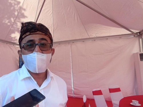 Wali Kota Denpasar I Gusti Ngurah Jaya Negara saat ditemui detikBali usai mengikuti acara peletakan batu pertama gedung estetika Rumah Sakit Umum Pusat (RSUP) Sanglah Denpasar, Bali, Jumat (8/7/2022).