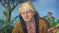 Sosok Boris di dalam lukisan digambarkan sebagai Cossack Mamay yang merupakan seorang pahlawan dari cerita rakyat.