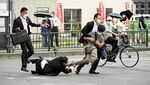 Foto-foto Kronologi Penembakan Shinzo Abe hingga Meninggal Dunia
