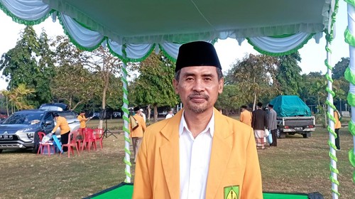 Ketua Panitia Hari Besar Islam (PHBI) Renon Siswadi saat ditemui detikBali usai gelaran salat id di Lapangan Renon, Denpasar, Sabtu (9/7/2022).