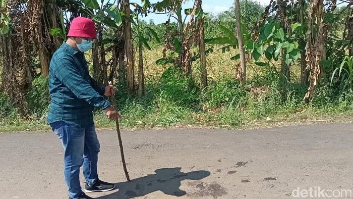 Lokasi pembacokan pedagang sayur