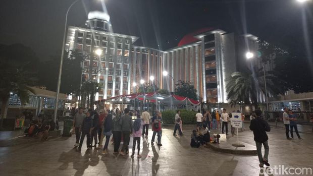 Malam takbiran di Istiqlal (Anggi Muliawati/detikcom)