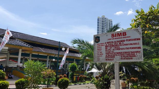 Plank IMB revitalisasi Lapangan Merdeka Medan (foto: istimewa)