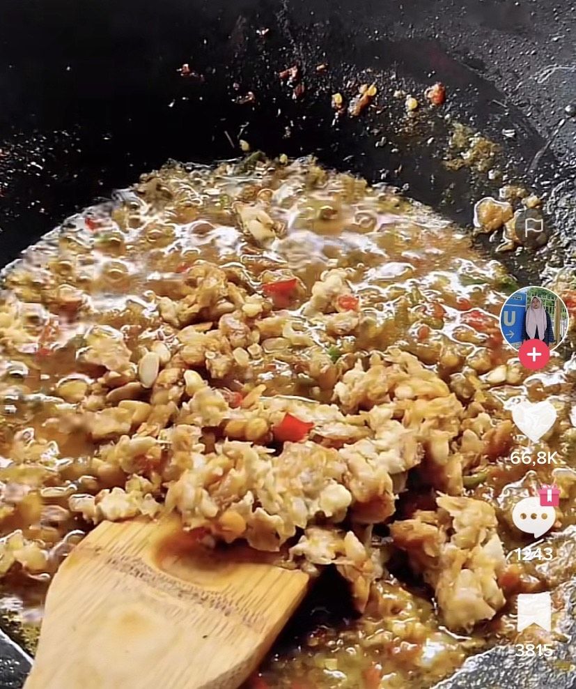 Sambal tempe ala TikToker Malaysia