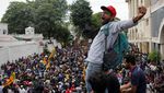 Detik-detik Rumah Presiden Sri Lanka Digeruduk Demonstran