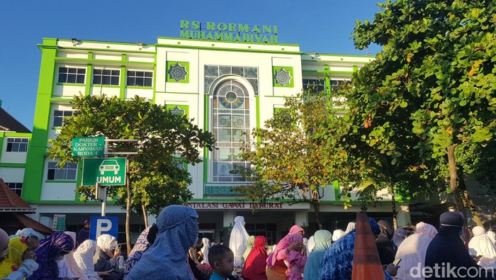 Suasana salat Idul Adha di RS Roemani Semarang, Sabtu (9/7/2022)