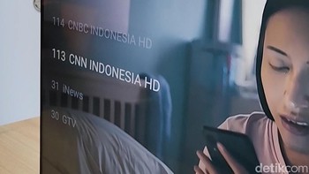 Kualitas gambar TV digital beresolusi Full HD. Foto: Adi Fida Rahman/detikINET