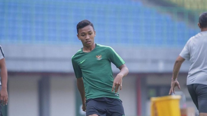 Arkhan Fikri sedang mengikuti latihan Timnas Indonesia (istimewa/instagram Arkhan Fikri)