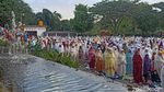 Melihat Pelaksanaan Salat Idul Fitri di Lapangan Lumintang Denpasar