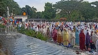 Adapun tema khotbah dalam pelaksanaan salat Idul Adha kali ini, yakni Mempelajari Dua Hikmah Haji dan Kurban.