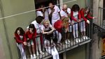 Uji Nyali Lari dari Kejaran Banteng di Festival San Fermin Spanyol