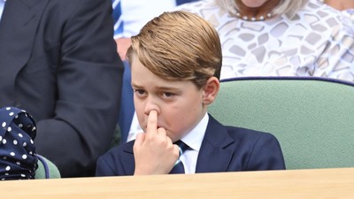 Ekspresi Kocak Pangeran George Nonton Wimbledon 2022
