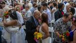 Momen 500 Pengantin Baru Dansa Bareng di New York, Meriah!