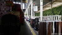 Lorong pasar masih terlihat sepi pascahari raya Idul Adha.