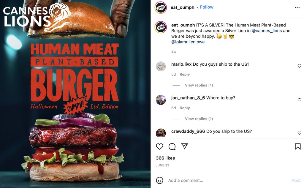 Burger Rasa Daging Manusia Menang Penghargaan Meski Picu Pro Kontra