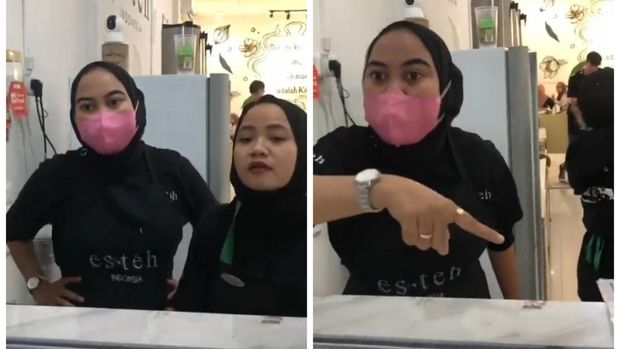 Viral! Adu Mulut Pekerja Gerai Es Teh dan Pelanggan, Ini Kronologinya