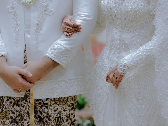Ilustrasi pengantin saat pernikahan