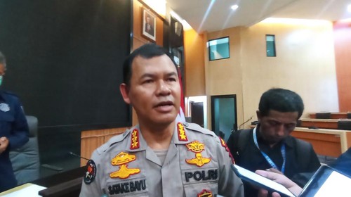 Kepala Bidang Hubungan Masyarakat (Kabid Humas) Polda Bali Kombes Satake Bayu saat bertemu dengan awak media, Senin (11/7/2022).