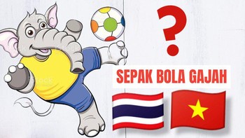 Meme karikatur sepak bola gajah? Bagaimana menurut Anda, apakah Thailand dan Vietnam sengaja mengatur pertandingan? Foto: (Twitter)