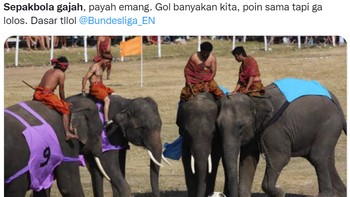 Banyak netizen mempertanyakan dampak sepakbola gajah Thailand-Vietnam ini menyebabkan Indonesia tersingkir. Foto: (Twitter)