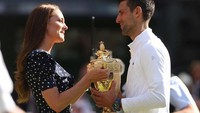 Novak Djokovic keluar sebagai juara Wimbledon 2022.