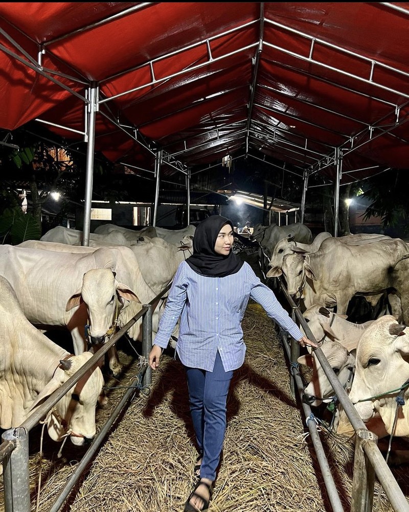 Momen Keluarga Putra Siregar Potong Ribuan Hewan Kurban