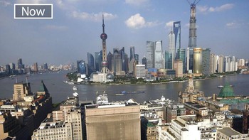 Kota Shanghai China dulu dan sekarang. Foto: Boredpanda