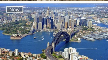 Kota Sydney dulu dan sekarang. Foto: Boredpanda