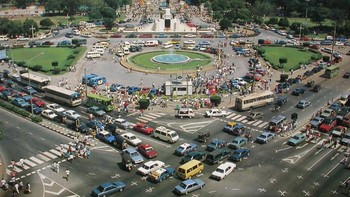 Kota Bangkok dulu dan sekarang. Foto: Boredpanda