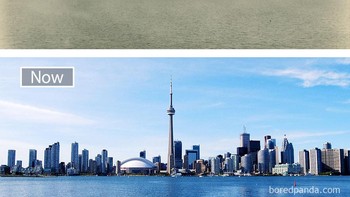 Perbandingan Toronto, Kanada dulu dan sekarang. Foto: Boredpanda