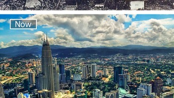 Kuala Lumpur dulu dan sekarang. Foto: Boredpanda