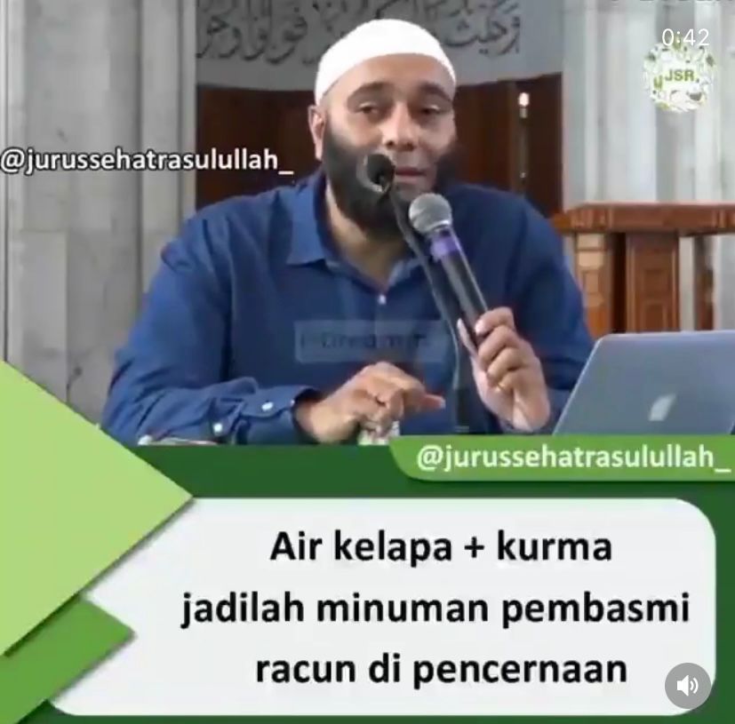 Racikan jus air kelapa muda dan kurma yang menyehatkan menurut dr. Zaidul Akbar