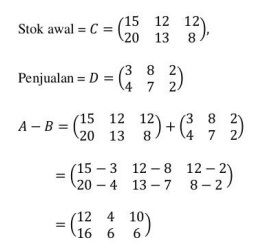 Contoh soal matriks